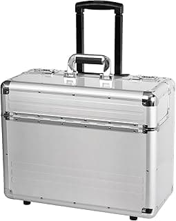 ALUMAXX 45122 Pilotenkoffer Omega, Alukoffer mit Rollen, Trolleykoffer, Fach für 17" Notebooks