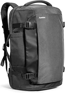 tomtoc 40L Reiserucksack, Handgepäck bis 17" Laptop, spritzwassergeschützt